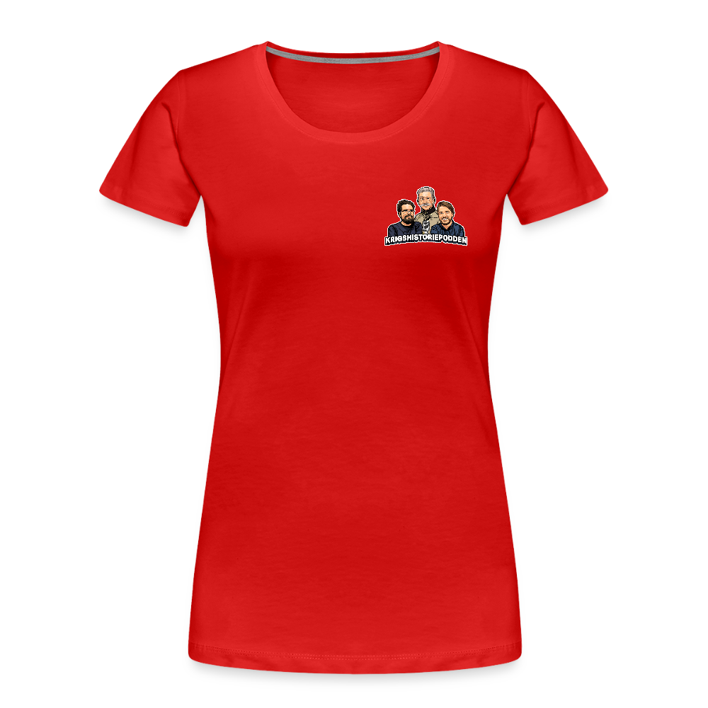 Krig: free to play, pay to win (ekologisk premium-T-shirt dam-edition) - röd
