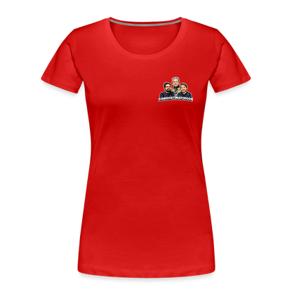 Krig: free to play, pay to win (ekologisk premium-T-shirt dam-edition) - röd