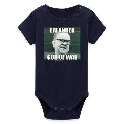 Erlander – God of War (ekologisk kortärmad babybody-edition) - marinblått