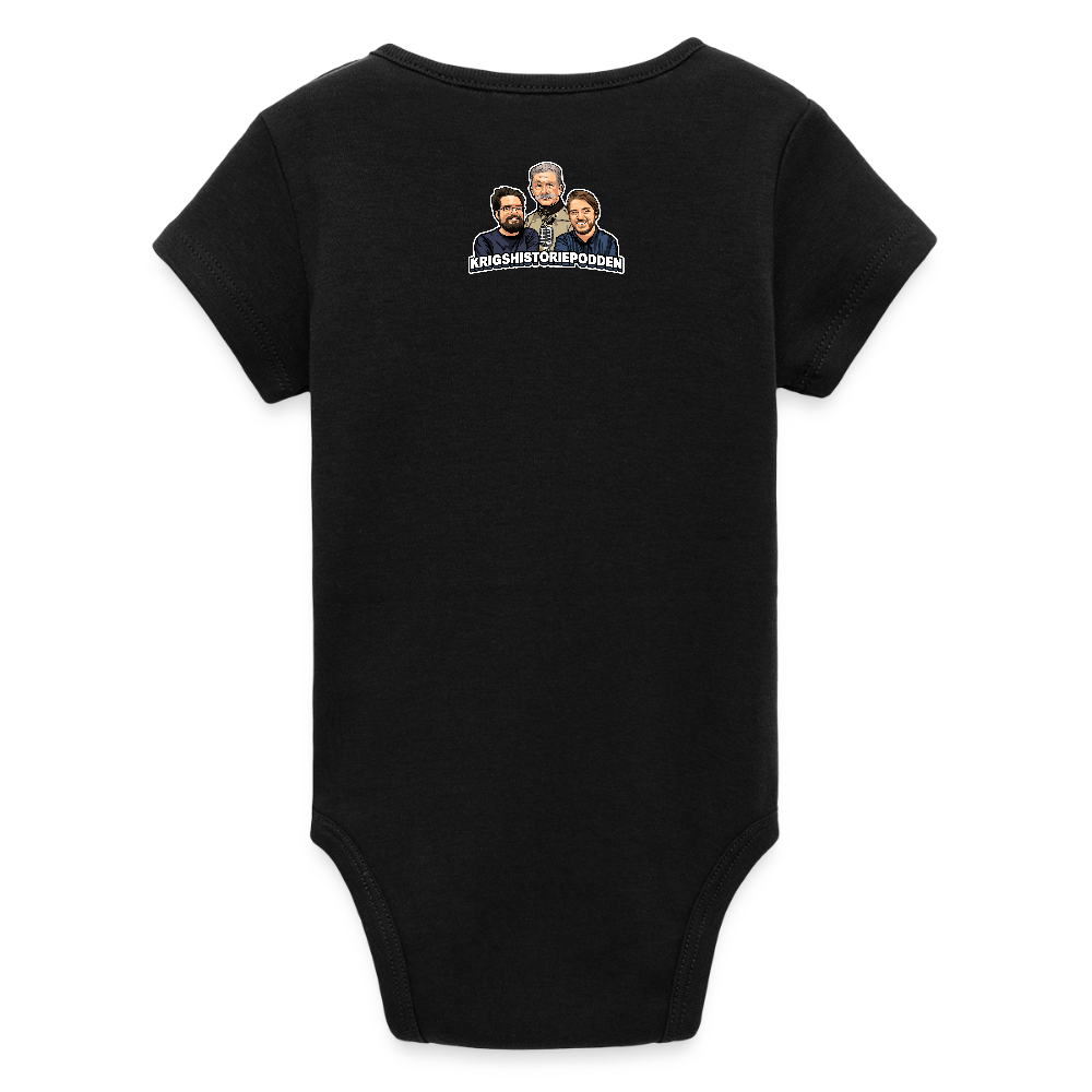 Åt helvete med Putin  (ekologisk kortärmad babybody-edition) - svart