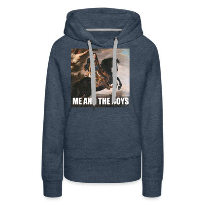 Karl X & boysen (Premiumluvtröja dam-edition) - jeansblå