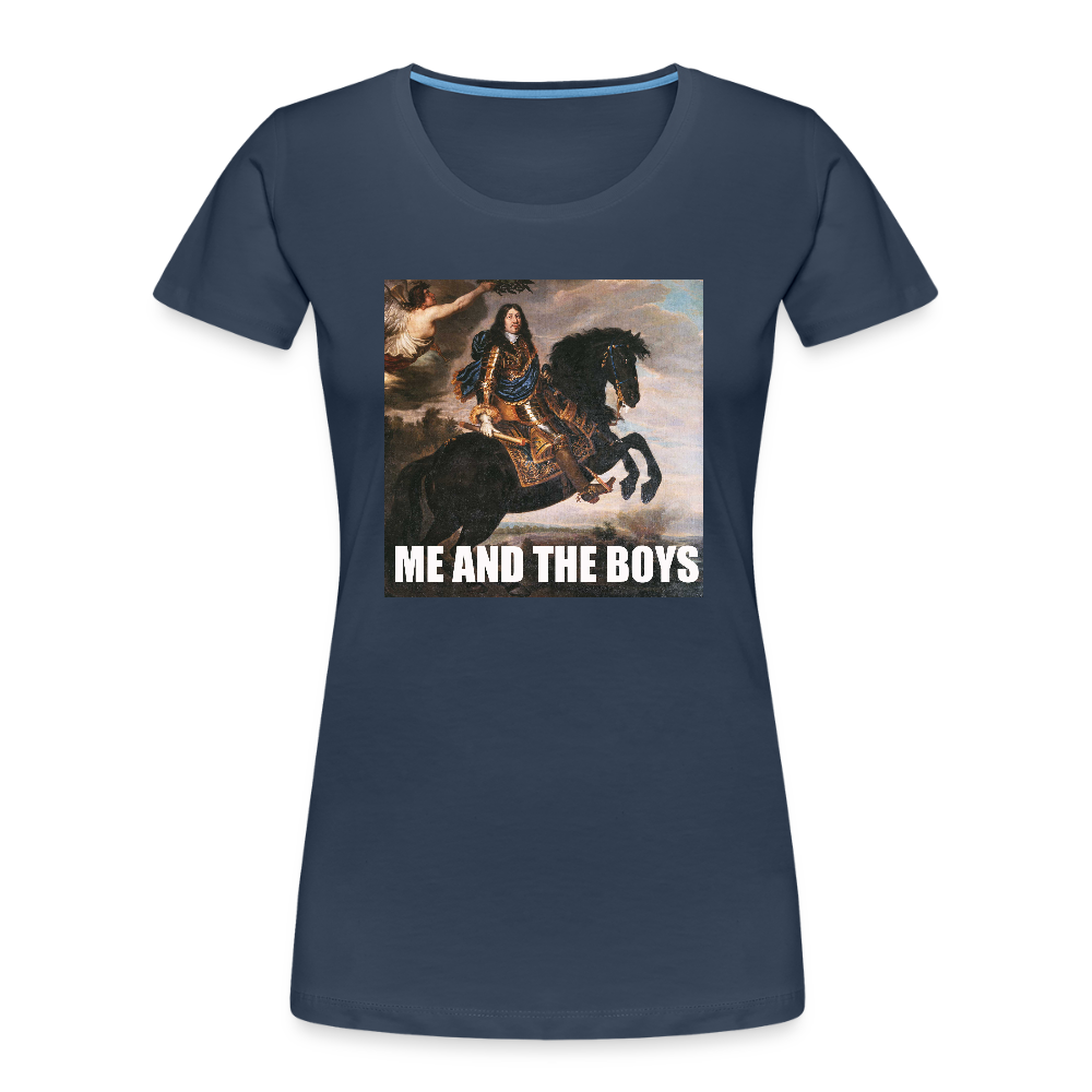Karl X & boysen (ekologisk premium-T-shirt dam-edition) - marinblå