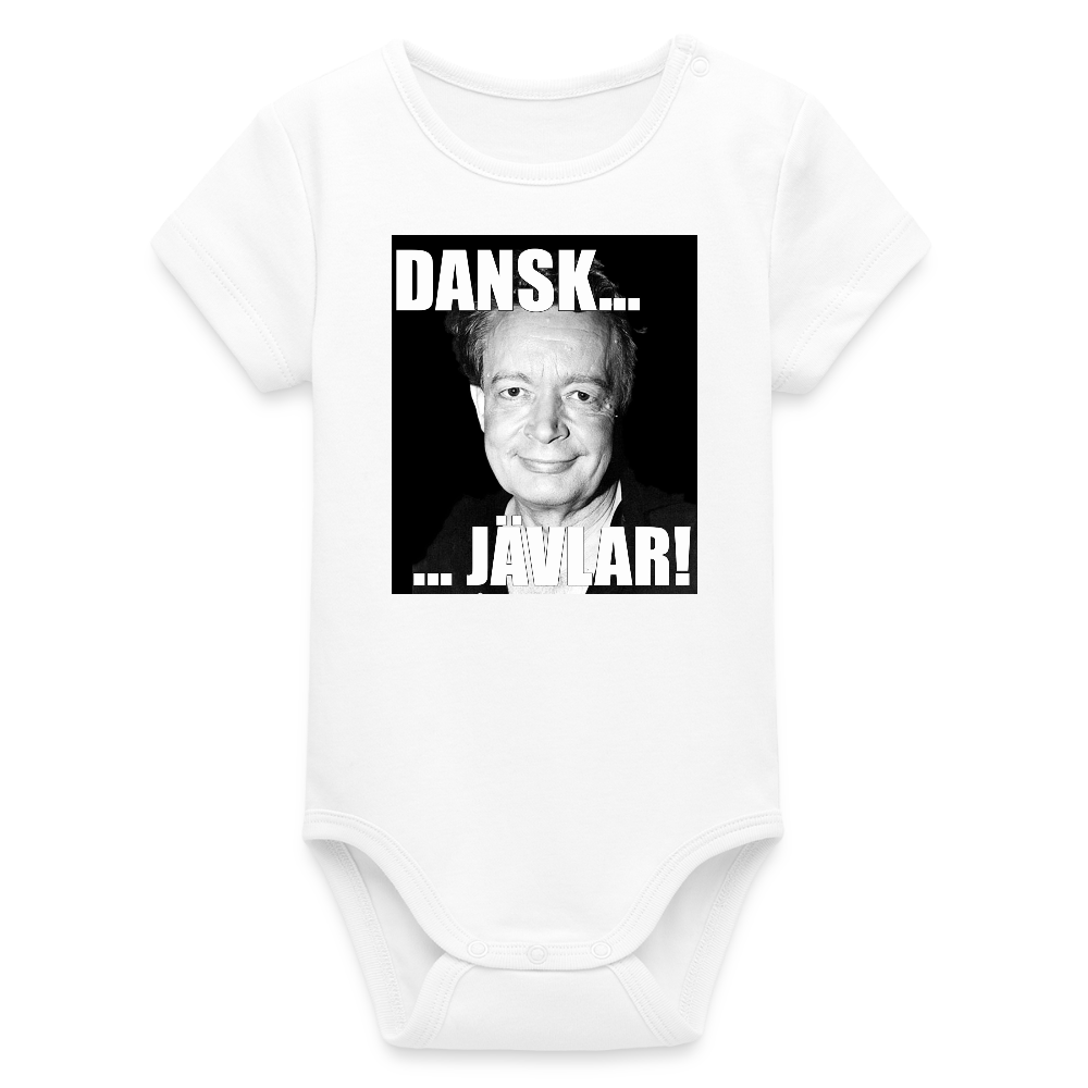 Danskjävlar! (ekologisk kortärmad babybody-edition) - vit
