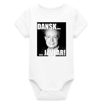 Danskjävlar! (ekologisk kortärmad babybody-edition) - vit