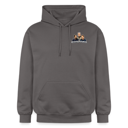 Framåtlutat våldsmandat (luvtröja unisex-edition) - mörkgrå