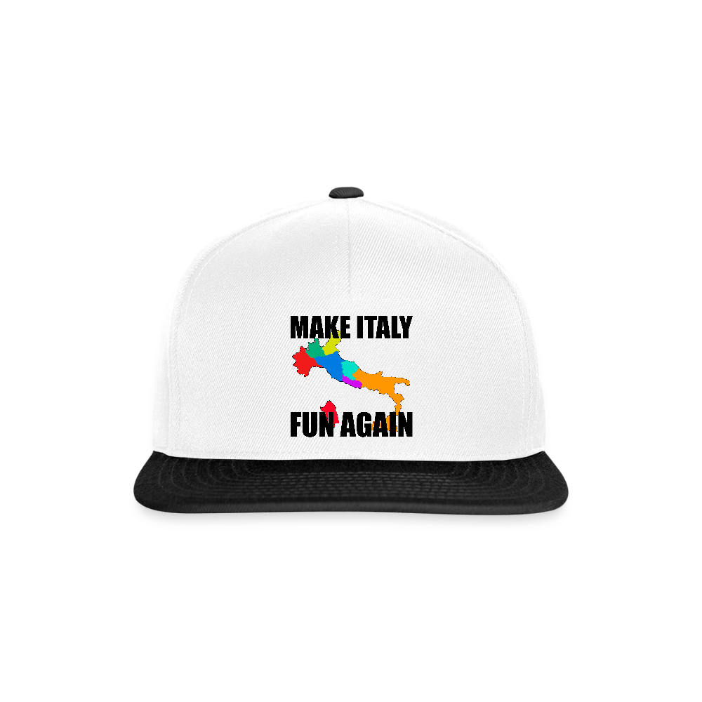 Make Italy Fun Again (Snapbackkeps-edition) - vit/svart
