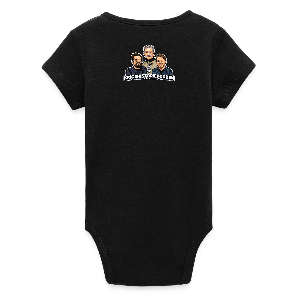 #WWCD (ekologisk kortärmad babybody-edition) - svart