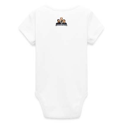 Kapitulera? Ney! (ekologisk kortärmad babybody-edition) - vit