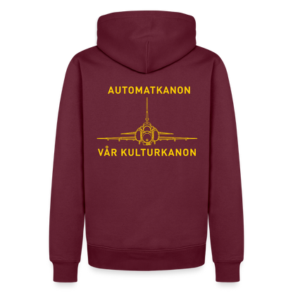 Automatkanon, vår kulturkanon (premiumluvtröja herr-edition) - vinröd 