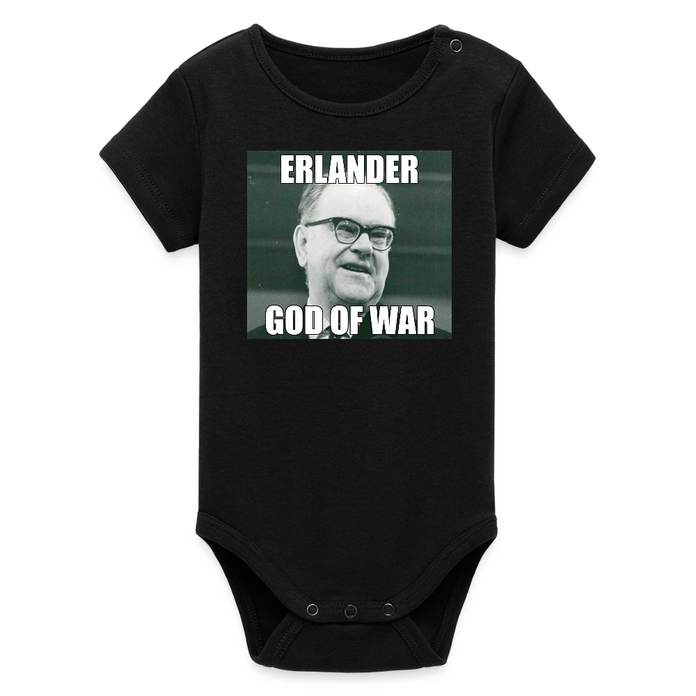 Erlander – God of War (ekologisk kortärmad babybody-edition) - svart