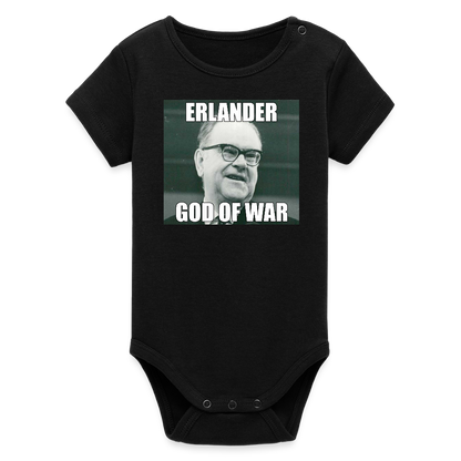 Erlander – God of War (ekologisk kortärmad babybody-edition) - svart
