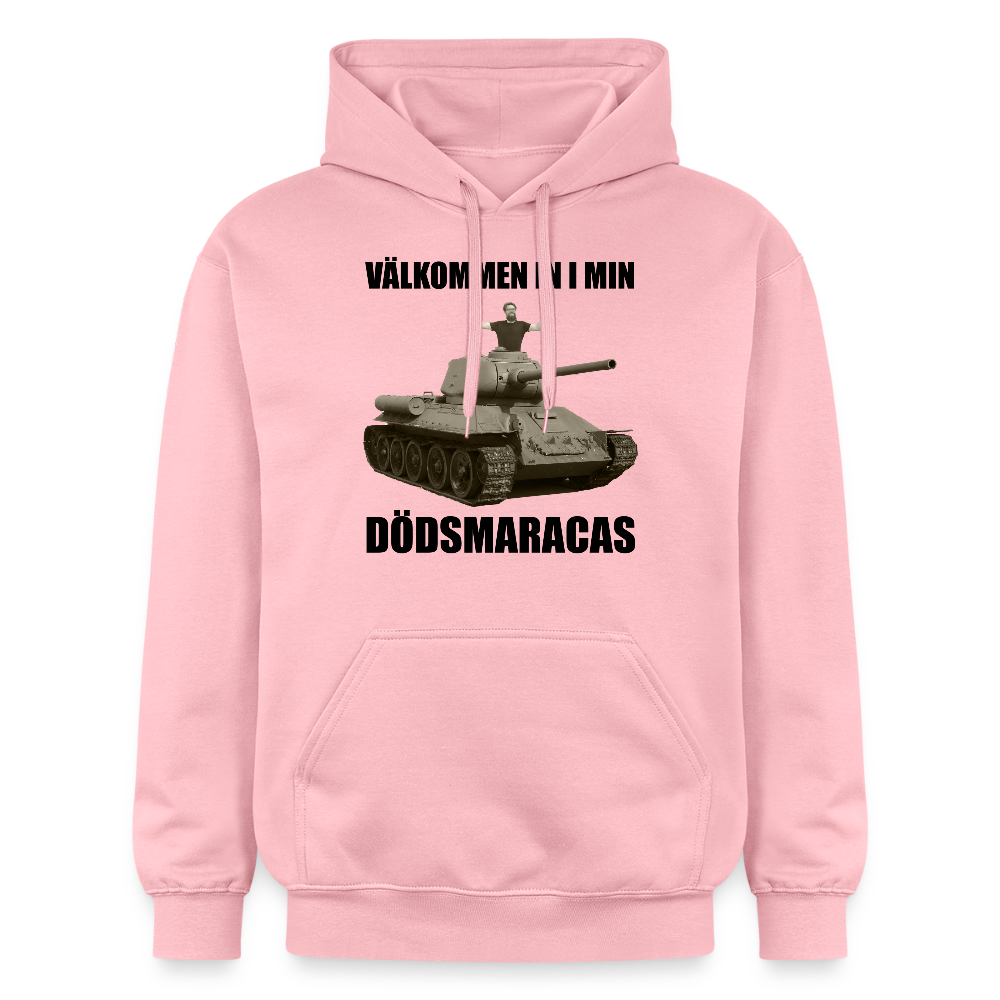 Välkommen in i min dödsmaracas! (luvtröja unisex-edition) - ljusrosa