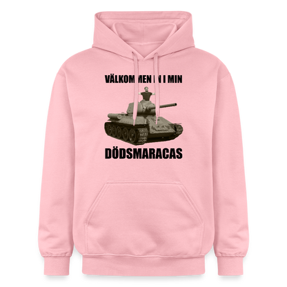 Välkommen in i min dödsmaracas! (luvtröja unisex-edition) - ljusrosa