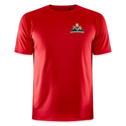 Framåtlutat Våldsmandat (tränings-T-shirt Herr) - röd