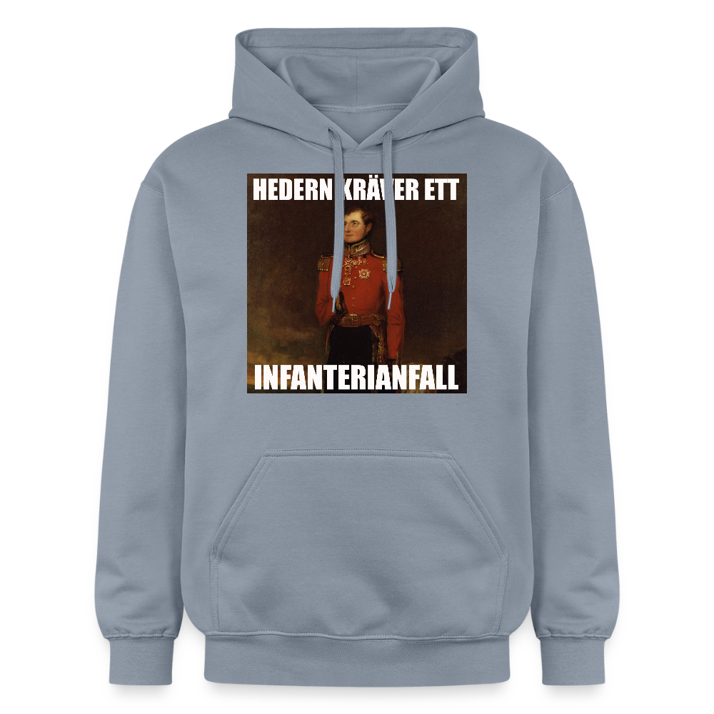Hedern kräver ett infanterianfall luvtröja unisex-edition - blå