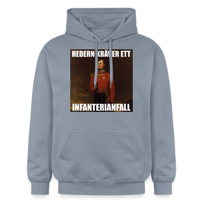 Hedern kräver ett infanterianfall luvtröja unisex-edition - blå
