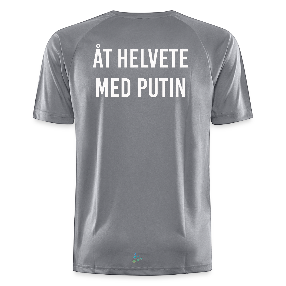 Åt helvete med Putin (tränings-T-shirt herr-edition) - vintagegrå