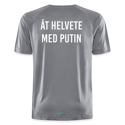 Åt helvete med Putin (tränings-T-shirt herr-edition) - vintagegrå