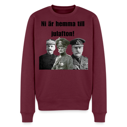 "Hemma till jul!" (premiumtröja herr-edition) - vinröd 