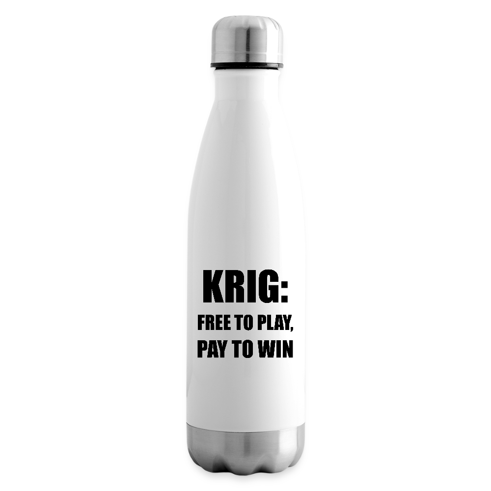 Krig; free to play, pay to win (Termosflaska-edition) - vit