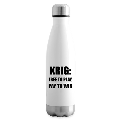 Krig; free to play, pay to win (Termosflaska-edition) - vit
