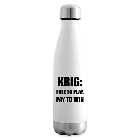 Krig; free to play, pay to win (Termosflaska-edition) - vit