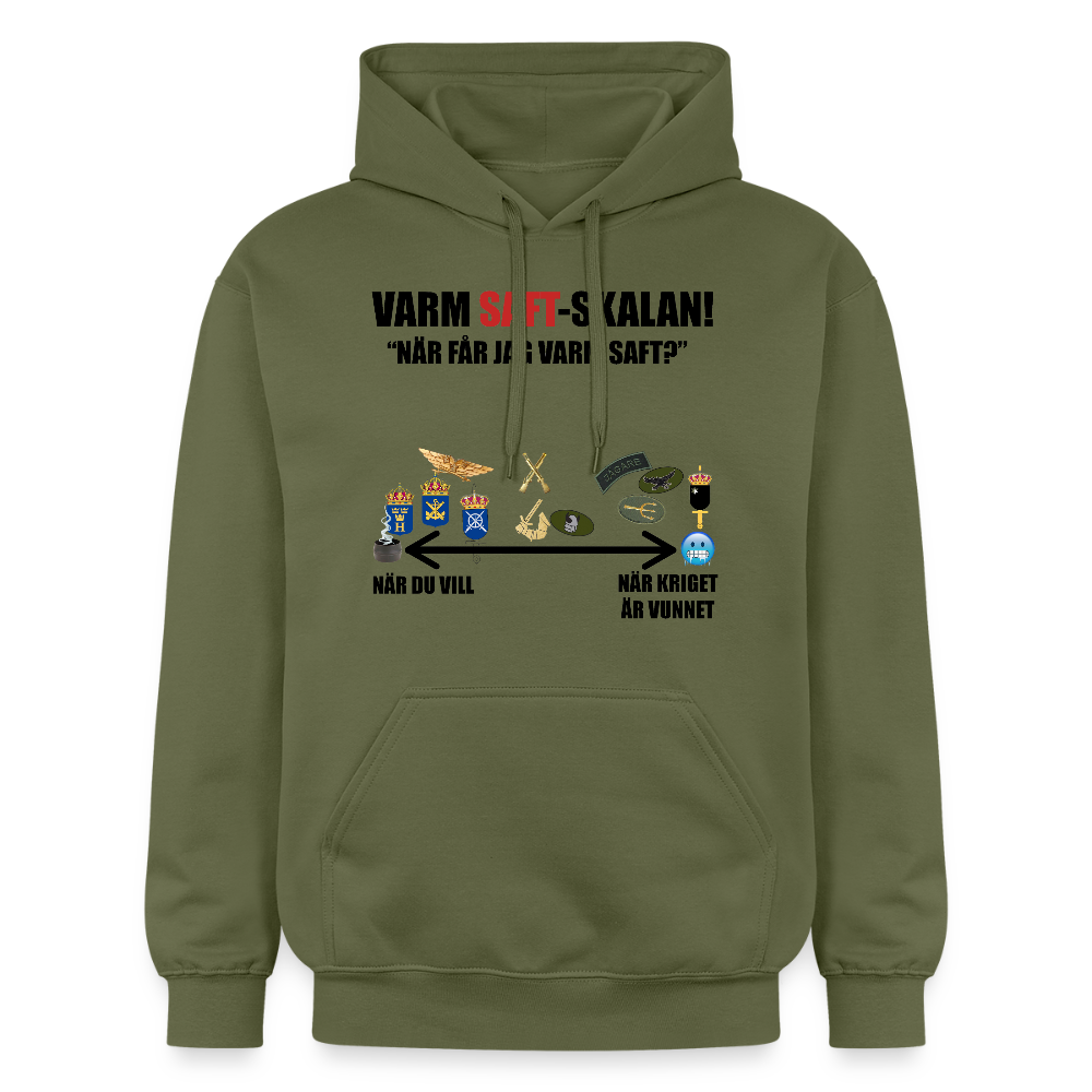 Varm saft-skalan (luvtröja unisex-edition) - Militärgrön