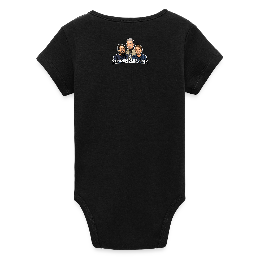 Famous Grouse (ekologisk kortärmad babybody-edition) - svart