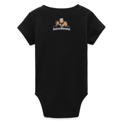 Famous Grouse (ekologisk kortärmad babybody-edition) - svart