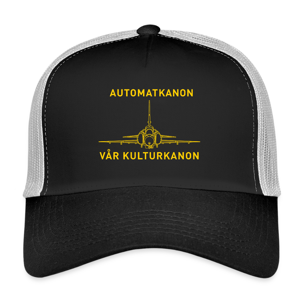 Automatkanon, vår kulturkanon (truckerkeps-edition) - svart/stengrå