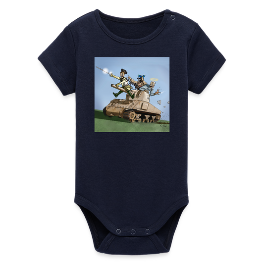 Sankt Conrads lärjungar (ekologisk kortärmad babybody-edition) - marinblått