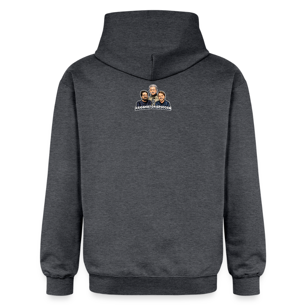 Kapitulera? Ney! luvtröja unisex-edition) - mörkgråmelerad