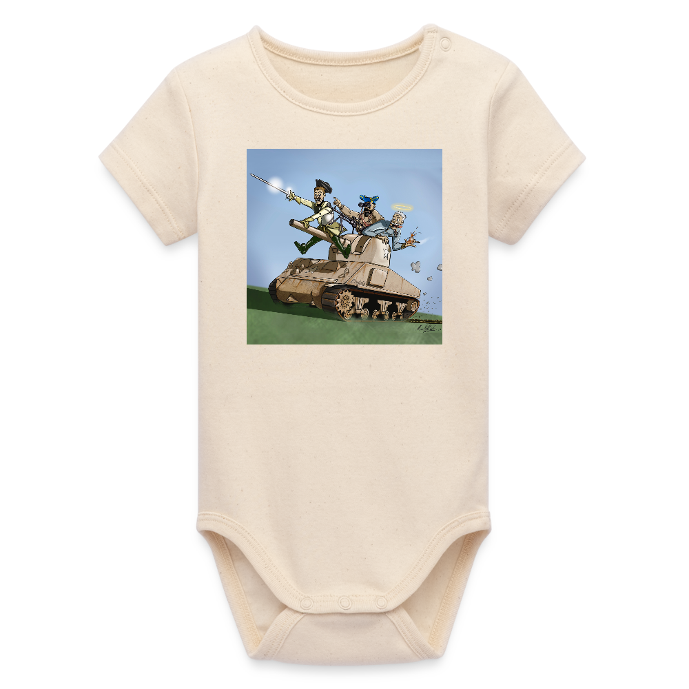 Sankt Conrads lärjungar (ekologisk kortärmad babybody-edition) - vitgrå