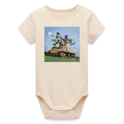 Sankt Conrads lärjungar (ekologisk kortärmad babybody-edition) - vitgrå