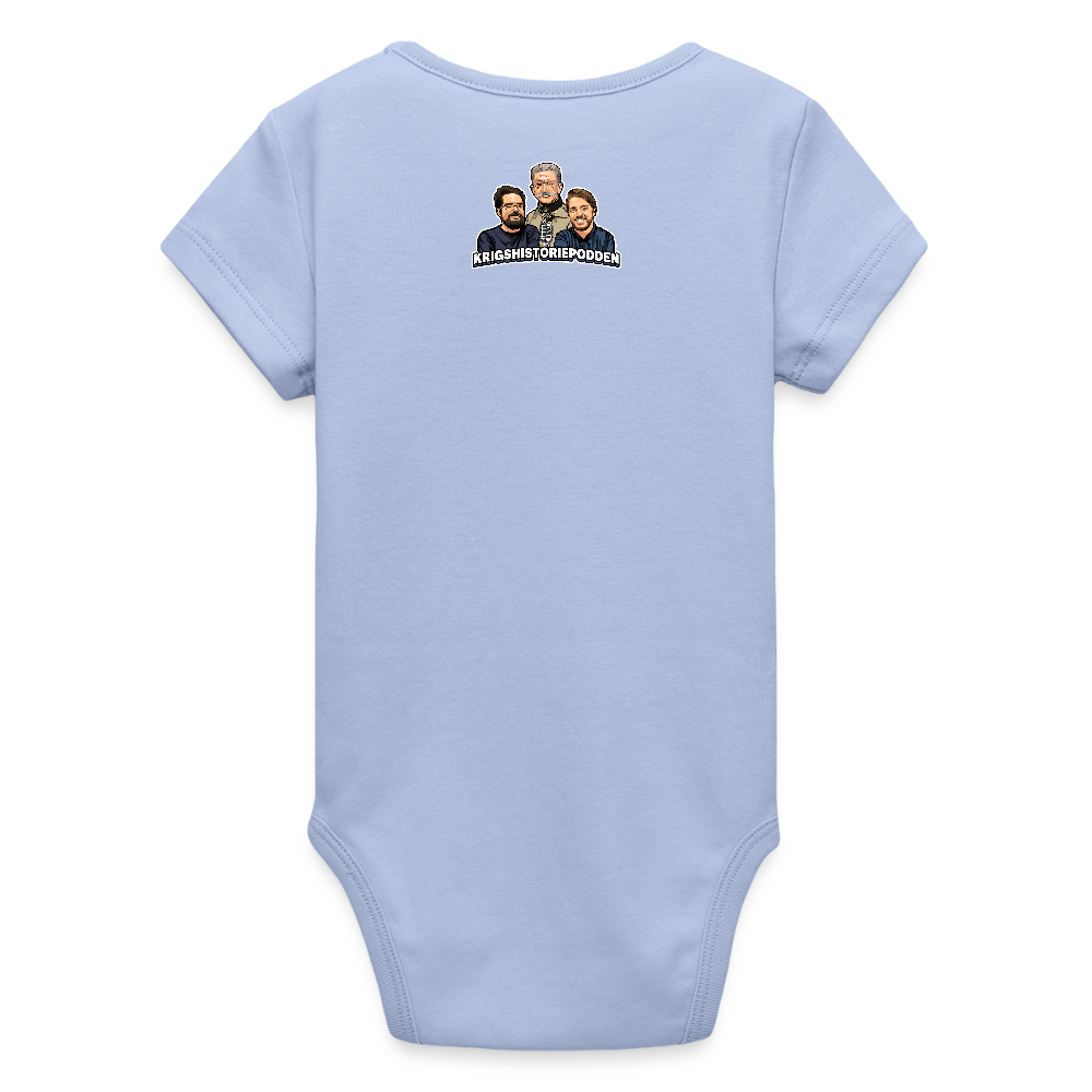 Får det lov att vara lite hög momentan eldkraft? – Bkan (ekologisk kortärmad babybody-edition) - himmel