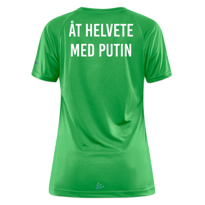 Åt helvete med Putin (tränings-T-shirt dam-edition) - grön