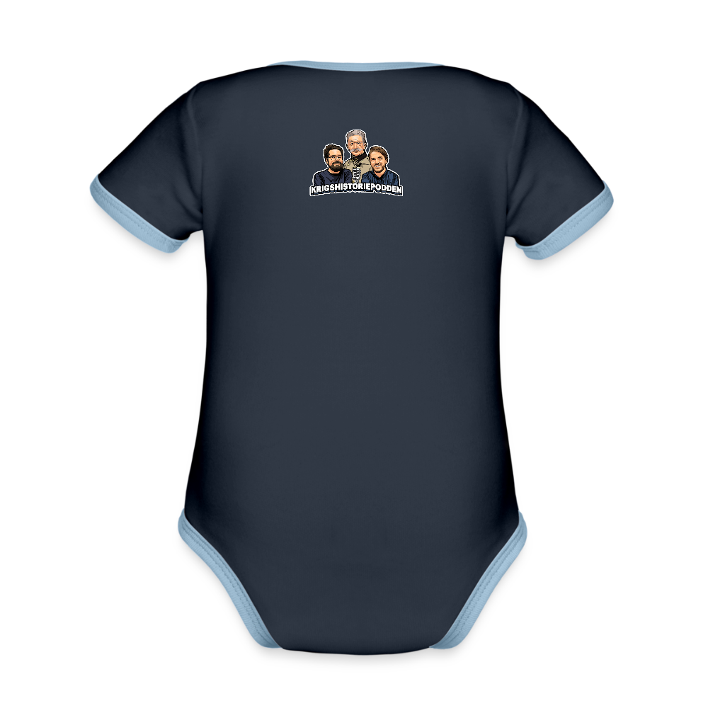 Danzig delenda est (Ekologisk kortärmad babybody-edition) - marinblå/himmelsblå