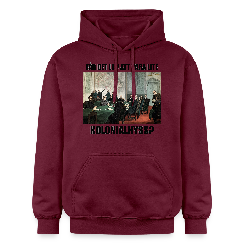 Får det lov att vara lite kolonialhyss? (luvtröja unisex-edition) - Maroon
