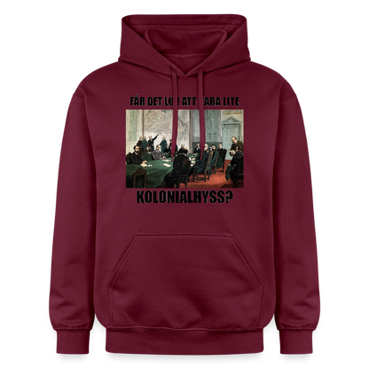Får det lov att vara lite kolonialhyss? (luvtröja unisex-edition) - Maroon