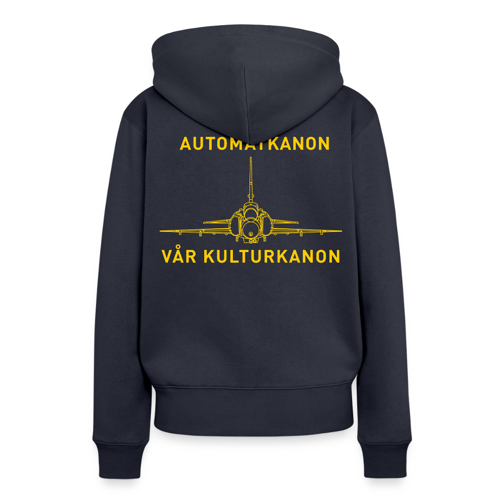 Automatkanon, vår kulturkanon (Premiumluvtröja dam-edition) - marinblå