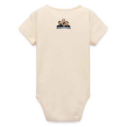 RysslandLOL (ekologisk kortärmad babybody-edition) - vitgrå