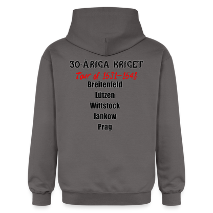 30-åriga kriget on tour (luvtröja unisex-edition) - mörkgrå