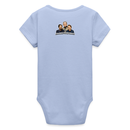 Medeltung Bandmatad Kulspruta (ekologisk kortärmad babybody-edition) - himmel