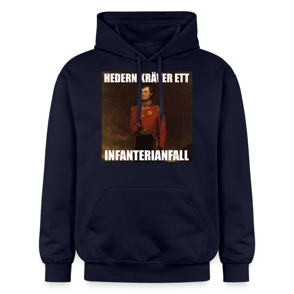 Hedern kräver ett infanterianfall luvtröja unisex-edition - marinblå