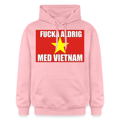 Fucka aldrig med Vietnam (luvtröja unisex-edition) - ljusrosa