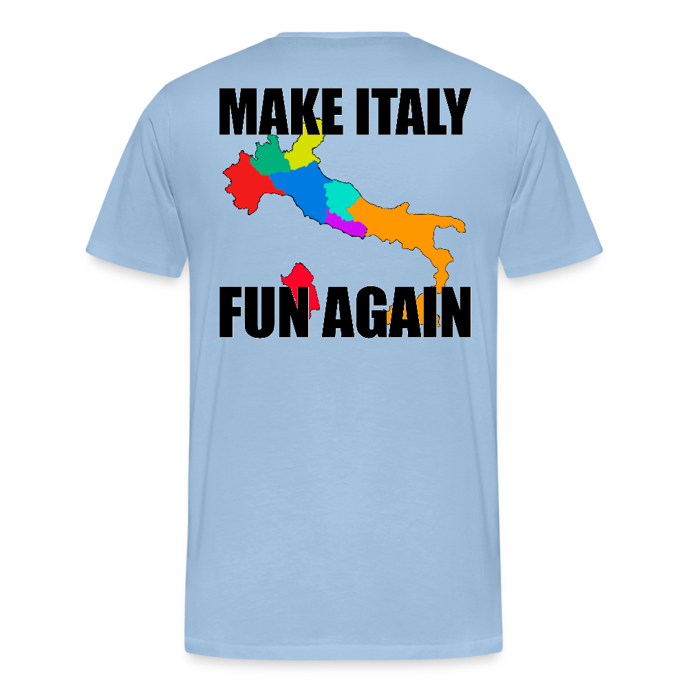 Make Italy Fun Again (Premium-T-shirt herr-edition) - himmelsblå