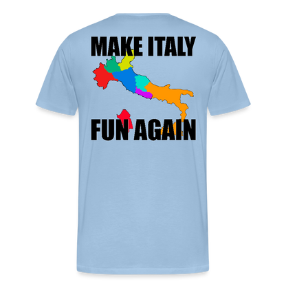 Make Italy Fun Again (Premium-T-shirt herr-edition) - himmelsblå