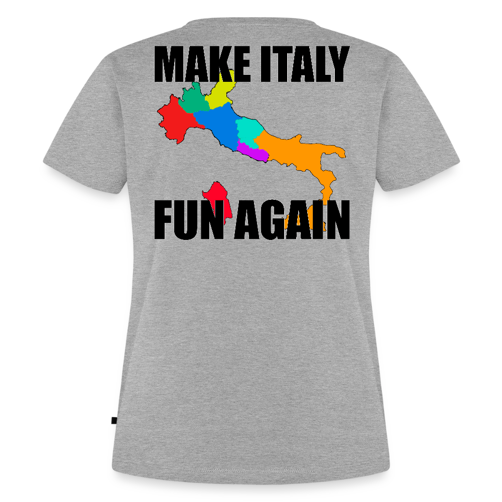 Make Italy Fun Again (Premium-T-shirt dam-edition) - gråmelerad