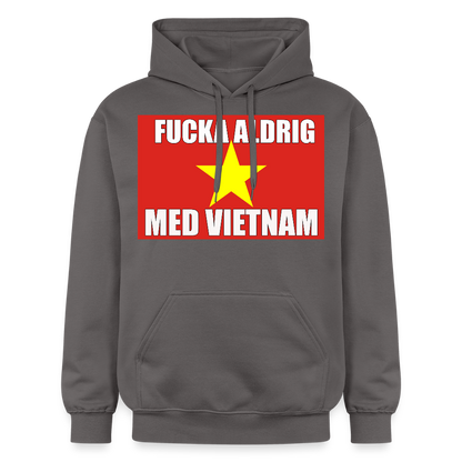 Fucka aldrig med Vietnam (luvtröja unisex-edition) - mörkgrå