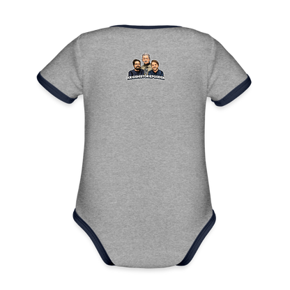 Danzig delenda est (Ekologisk kortärmad babybody-edition) - gråmelerad/marinblå